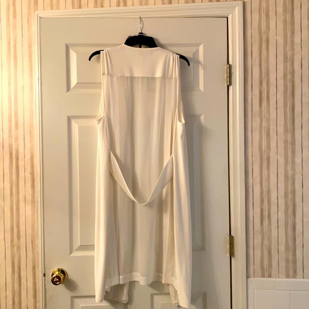 DKNY long Vest With Sheer Back